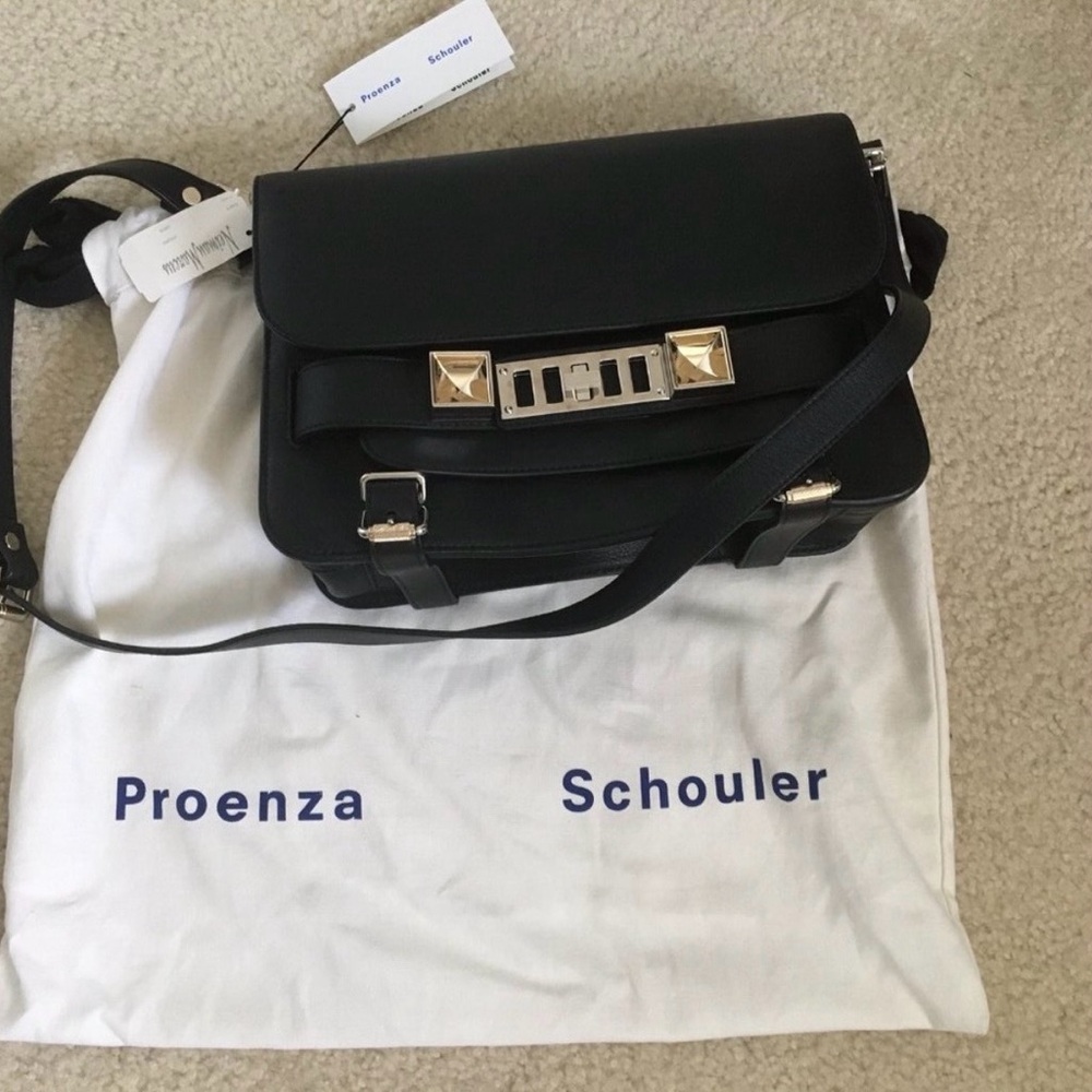 Proenza Schouler PS11 Classic Black Leather Bag - NEW WITH ORIGINAL TAGS